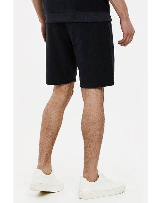 Threadbare Black 'selin' Towelling Shorts for men