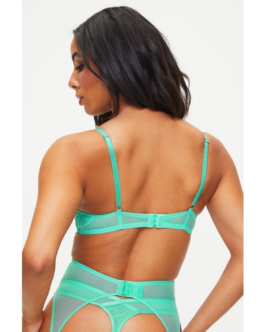 Ann Summers Green The Icon Padded Plunge Bra