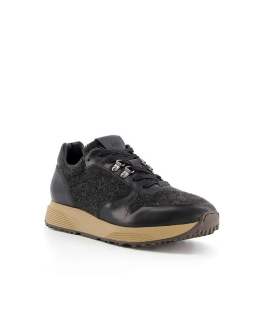 Dune Black 'toast' Leather Trainers for men