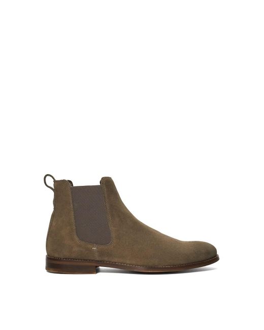 Dune Brown 'collectives' Suede Chelsea Boots for men