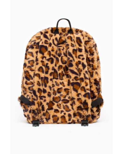 Leopard top fur backpack