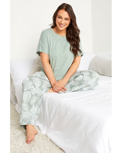 Yours Gray Print Pyjama Set
