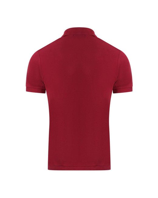 Fred Perry Twin Tipped Collar M3 106 Red Polo Shirt for men