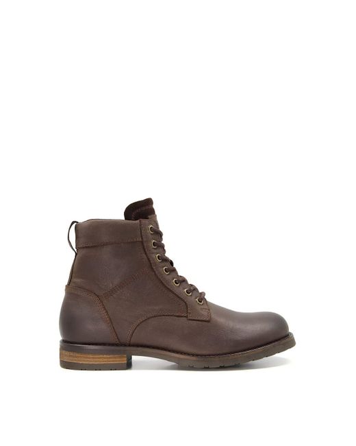 Dune Brown 'cromford' Leather Smart Boots for men