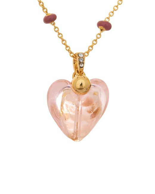 Bibi Bijoux Pink 'sentiment' Heart Necklace