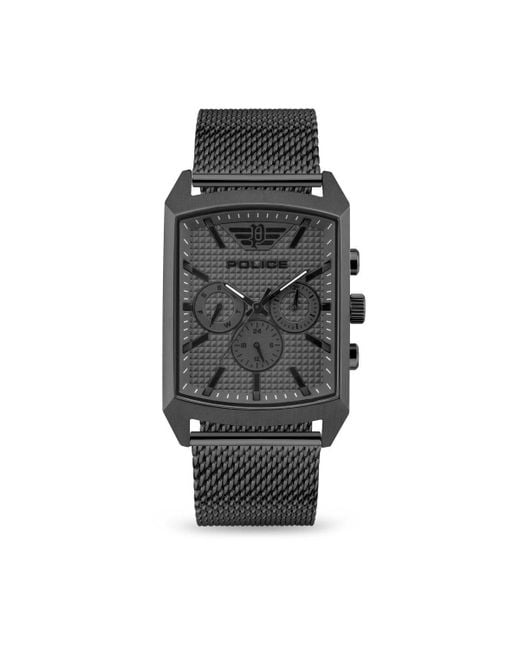 Police Black Stainless Steel Fashion Analogue Quartz Watch - Pol.22048bm for men