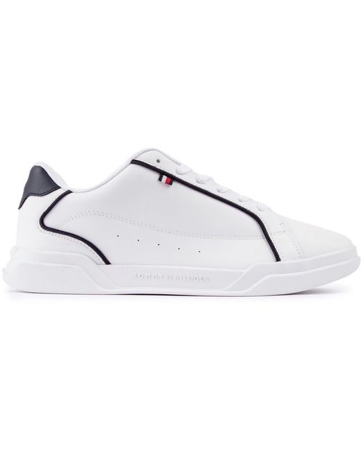 Tommy Hilfiger White Lo Cup Leather Trainers for men