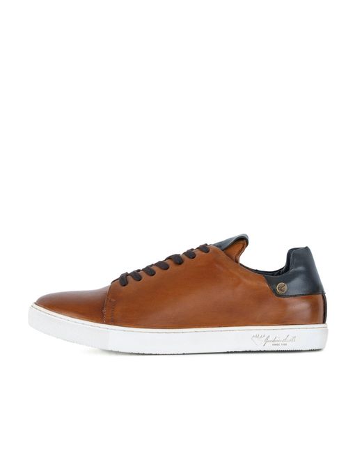 Goodwin Smith Brown Leather Plimsoll for men