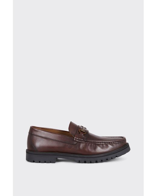 Burton Brown Saddle Loafer Shoes for men