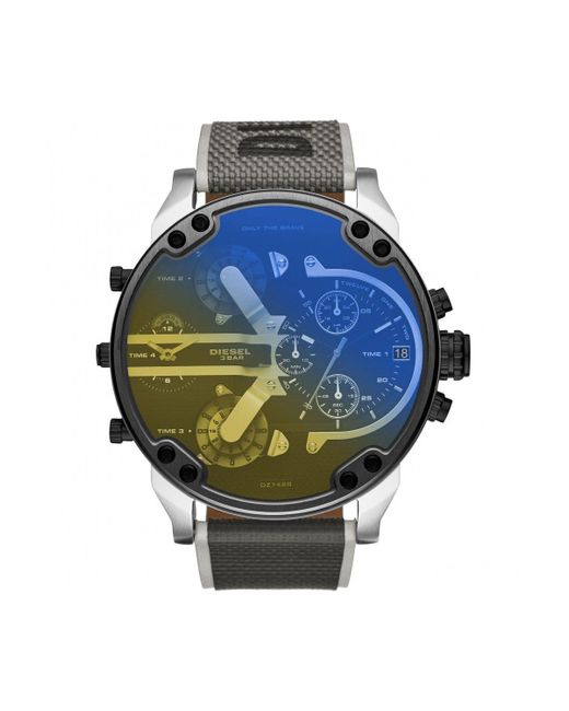 DIESEL Blue Stainless Steel Fashion Analogue Quartz Watch - Dz7429 for men
