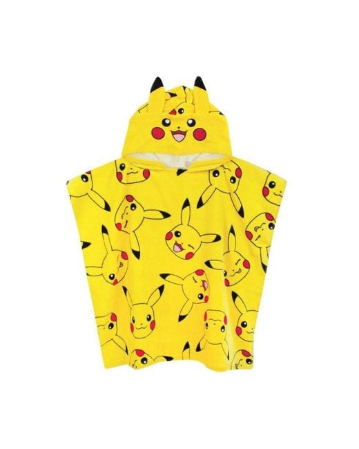 Pokemon Yellow Pikachu Hooded Towel
