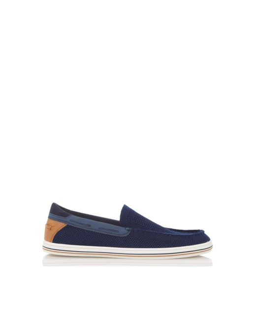 Dune Blue 'bluff' Loafers for men