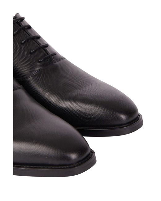 Jeff Banks Black Textured Formal Shoe for men