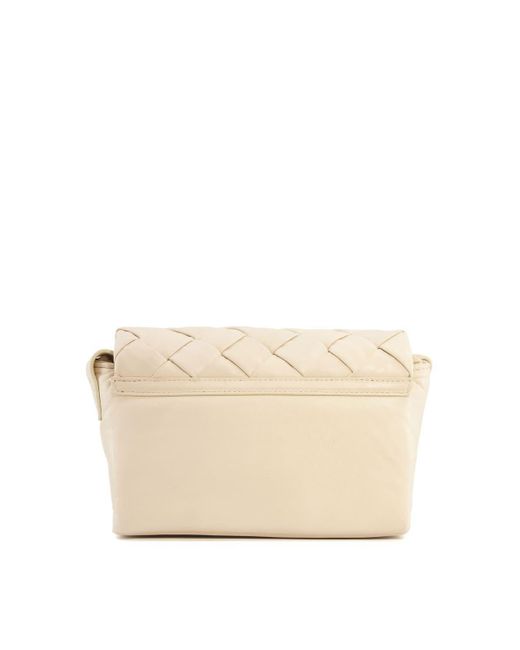 Dune Natural 'dempsy' Leather Cross Body Bag