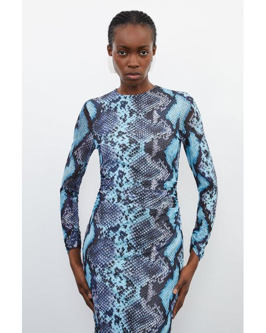 Snake long sleeve dress sale