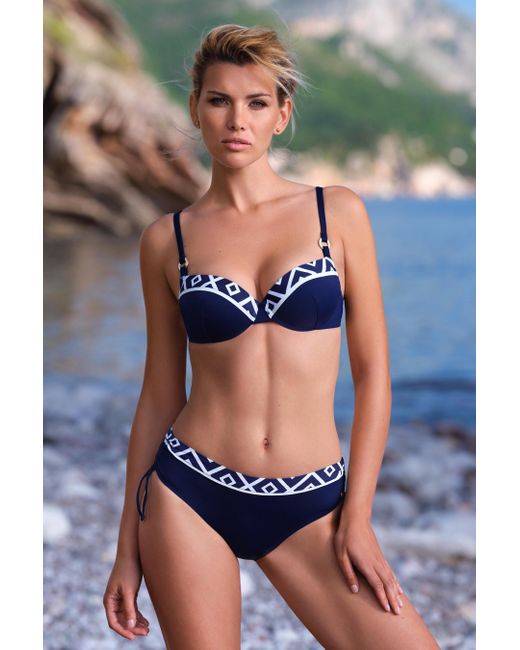 Lisca Blue 'costa Rica' Underwired Padded Bikini Top