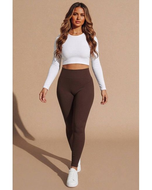 Femme Luxe Natural Fleece High Waisted Leggings