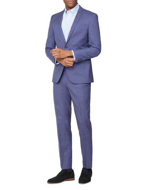 Limehaus Blue Fleck Slim Fit 2 Piece Suit for men