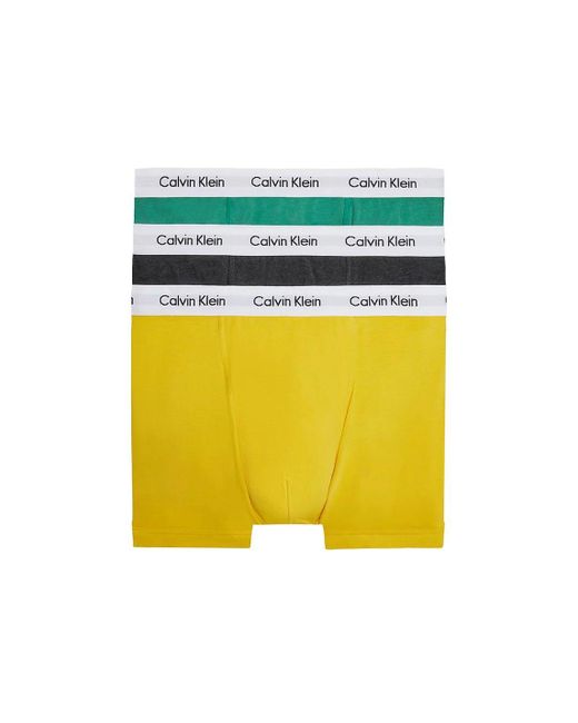Calvin Klein Yellow 3 Pack Trunk for men