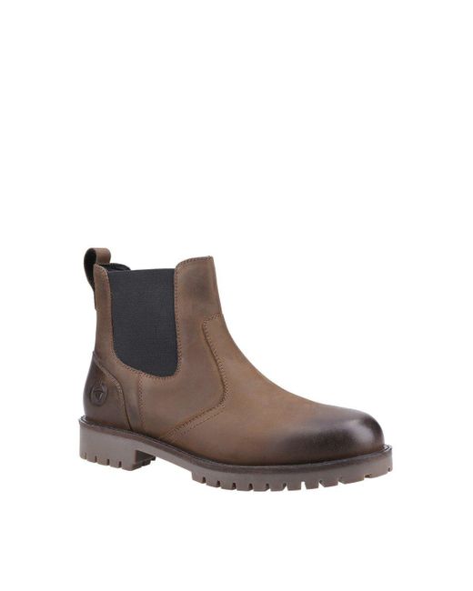 Cotswold Brown 'bodicote' Leather Chelsea Boot for men