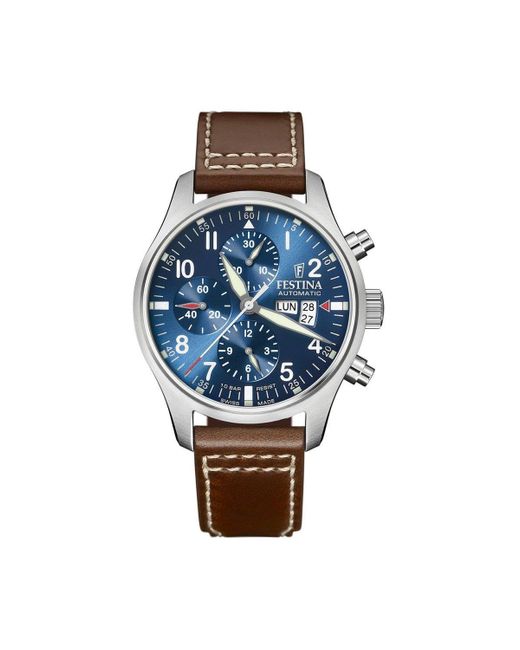Festina Blue Stainless Steel Classic Analogue Watch - F20150/2 for men