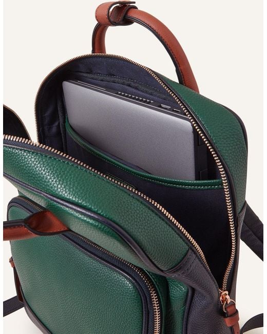 Accessorize Green Pocket Top Handle Backpack