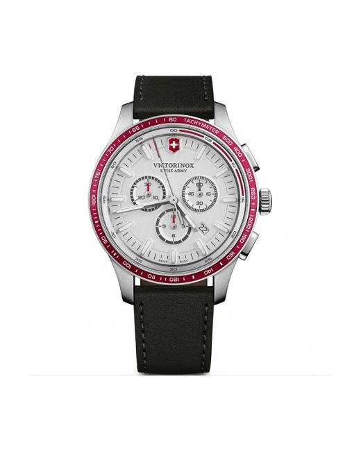 Victorinox White Alliance Sport Chronograph Stainless Steel Luxury Watch - 241819 for men