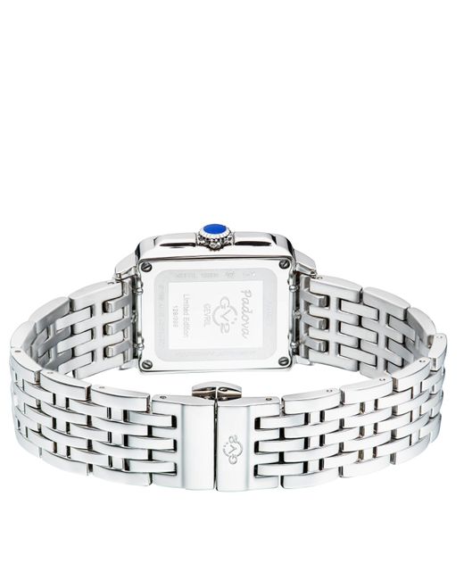 Gv2 Metallic Padova Silver Dial Ss Bracelet Watch