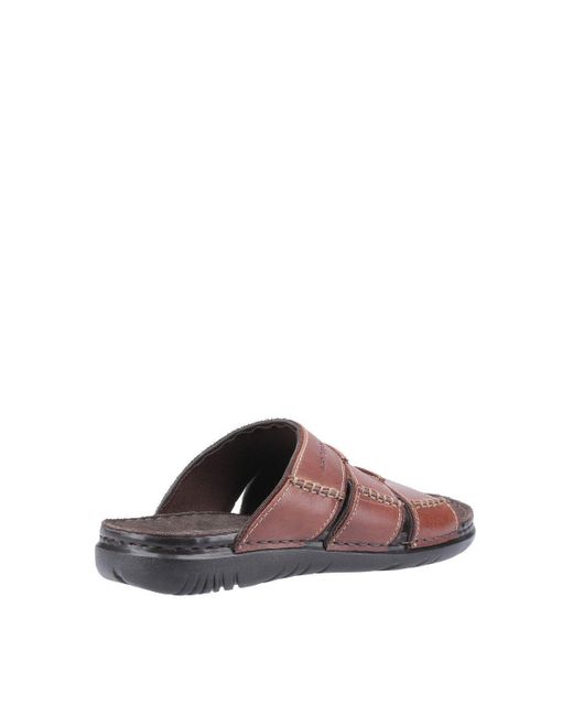 Hush Puppies Brown 'cameron' Leather Sandals for men