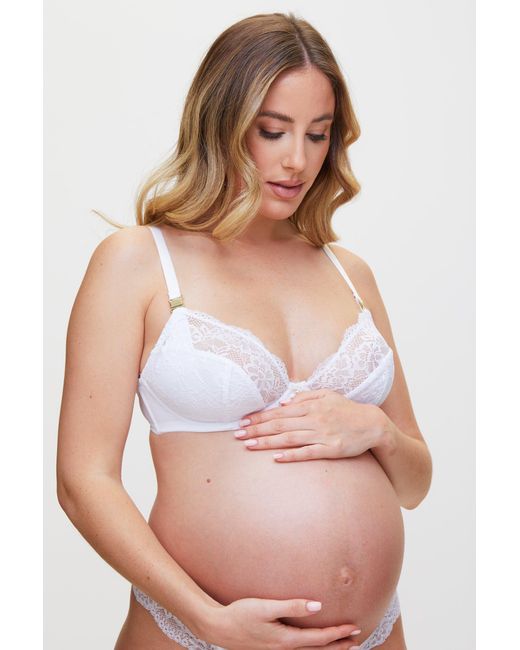 Ann Summers White Sexy Lace Planet Maternity & Nursing Bra