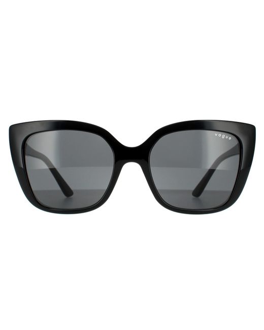 Vogue Square Black Grey Sunglasses
