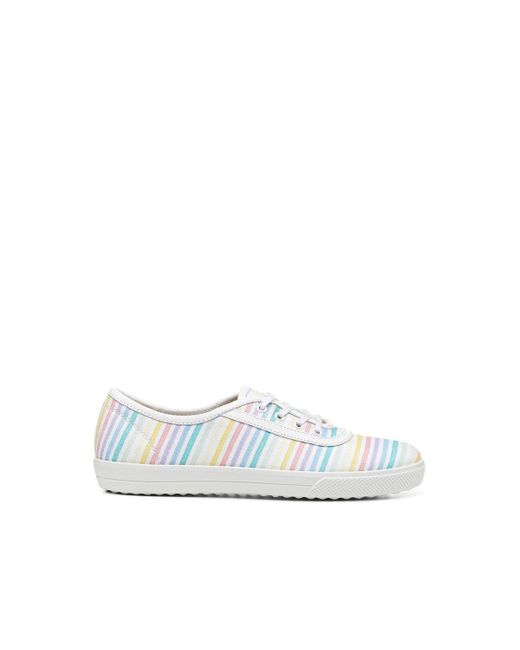 Hotter White 'mabel' Canvas Lace-ups