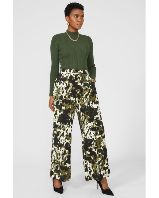 PRINCIPLES Green Printed Trouser Co-ord