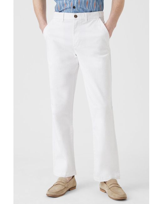 MAINE White Premium Chino Trouser for men