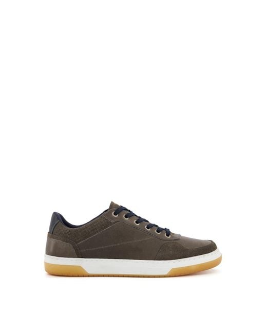 Dune Gray 'thorin' Leather Trainers for men