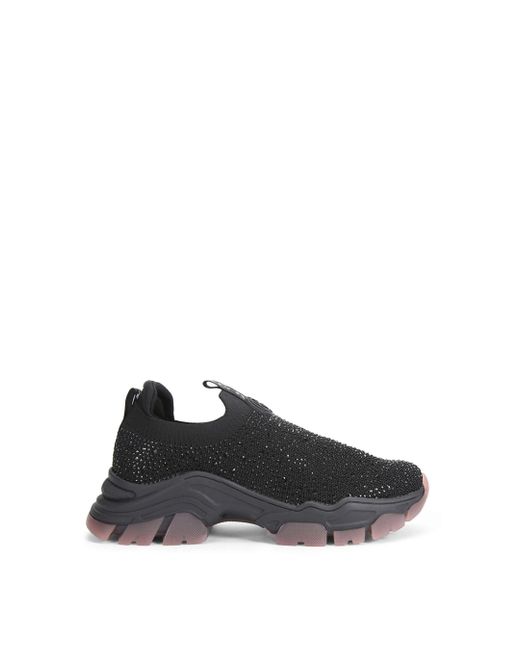 KG by Kurt Geiger Black 'limitless Knit Low Bling' Trainers