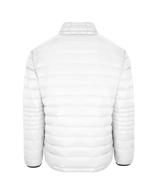 Philipp Plein Gray Plein Sport Plain Padded White Jacket for men