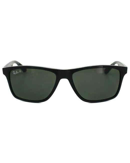 Ray-Ban Brown Rectangle Black Green Polarized 4234 Sunglasses for men