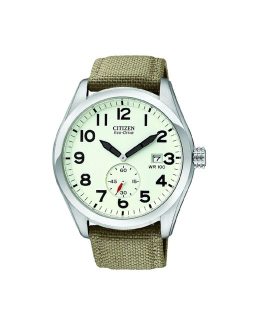 Citizen Green Gents Strap Wr100 Stainless Steel Classic Watch - Bv1080-18a for men