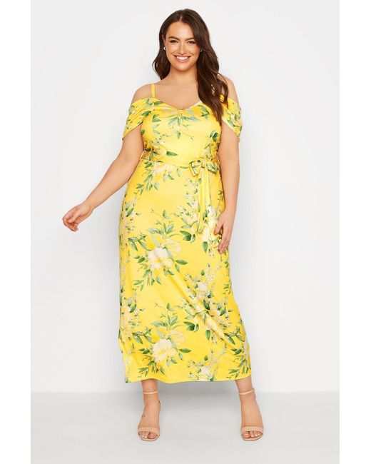 Yours Yellow Plus Size Maxi Dress