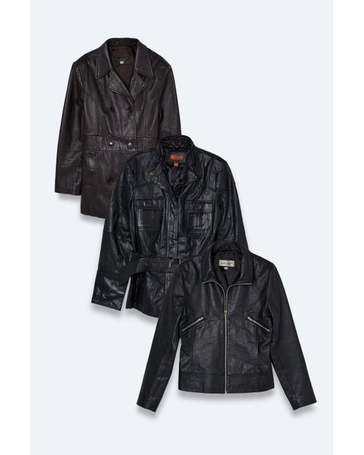 Nasty Gal Black Vintage Leather Jackets