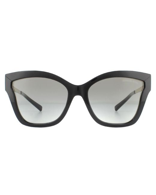 Michael Kors Gray Square Black Grey Gradient Sunglasses