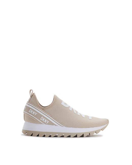 DKNY Abbi Slip On Sneaker Beige/white