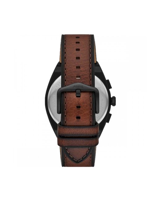 Fossil Black Everett Stainless Steel Fashion Analogue Quartz Watch - Fs5858 for men