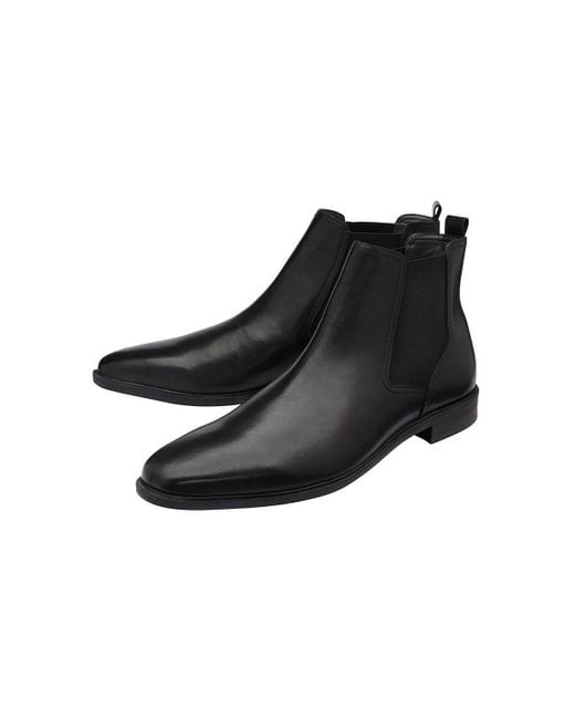 Frank Wright Black 'mills' Leather Chelsea Boot for men