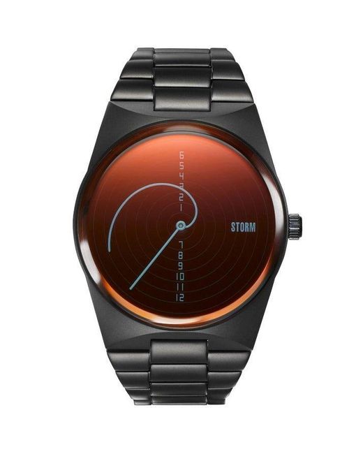 Storm Orange Fibon-x Slate Red Stainless Steel Fashion Watch - 47444/sl/r for men