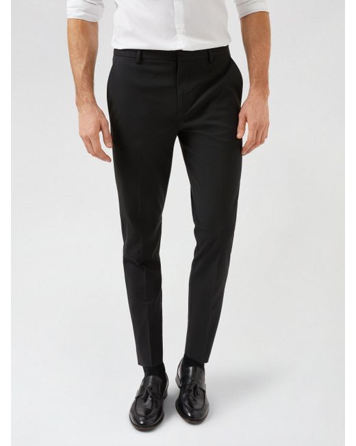 Burton Black Skinny Fit Trousers With Polyester for men