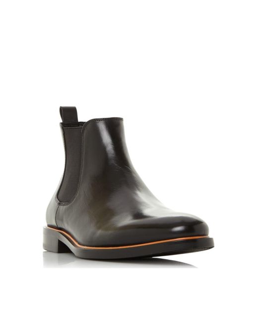 Dune Black 'melodys' Leather Chelsea Boots for men