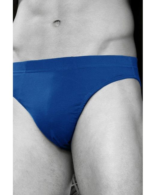 Asquith & Fox Blue Cotton Slip Briefs Underwear (pack Of 3) for men