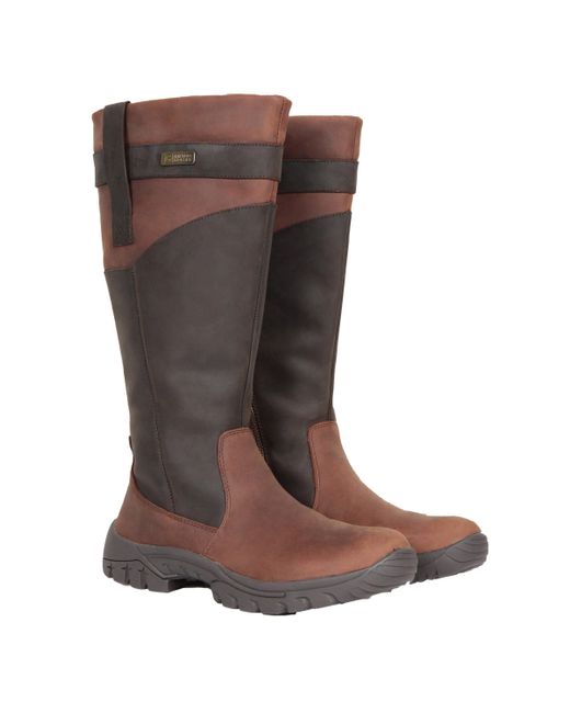 Mountain Warehouse Brown Lustleigh Boots Knee High Footwear Leather Boot